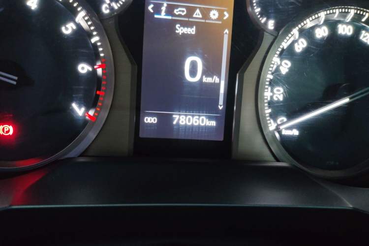 Used Toyota Prado  Odometer Close Up