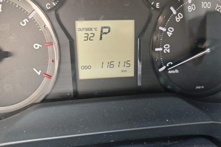 Used Toyota Prado  Odometer Close Up