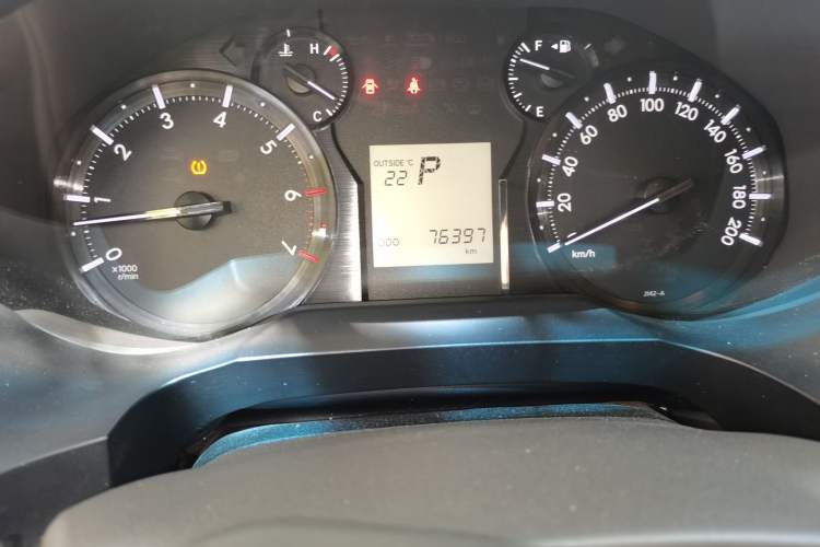 Used Toyota Prado  Odometer Close Up