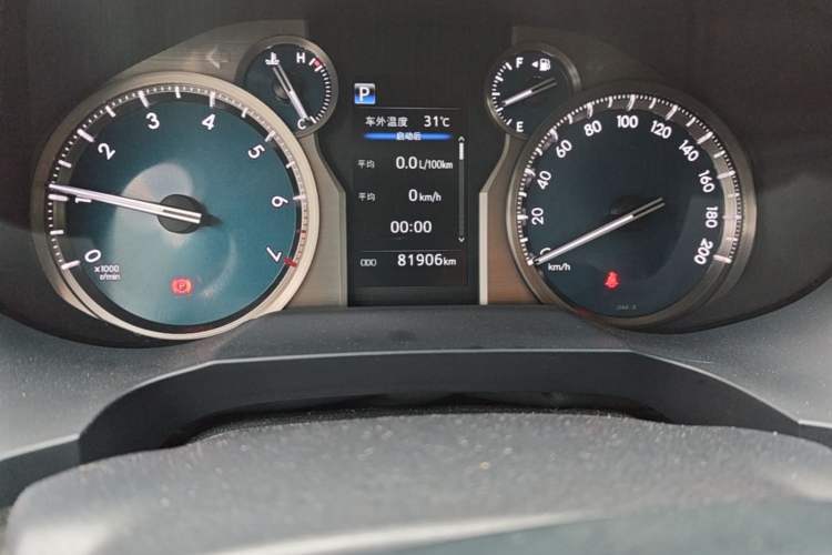 Used Toyota Prado  Odometer Close Up