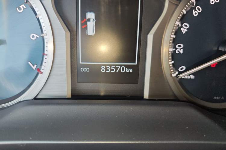 Used Toyota Prado 2018 3.5L Automatic TX-L with Rear-Mounted Spare Tire Odometer Close Up