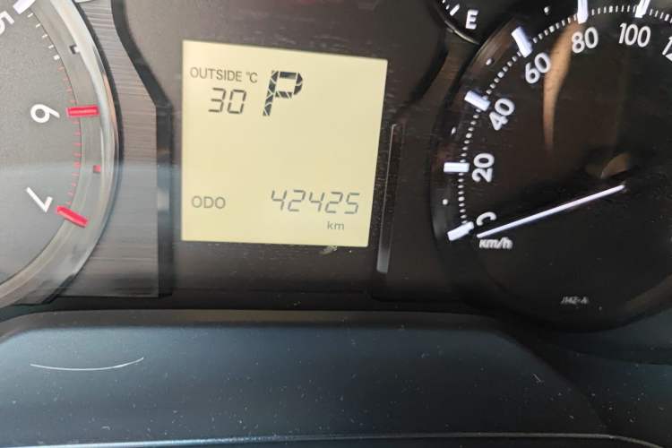Used Toyota Prado  Odometer Close Up
