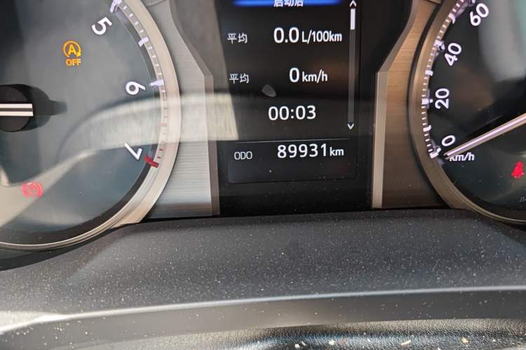 Used Toyota Prado 2018 3.5L Automatic TX-L with Rear-Mounted Spare Tire Odometer Close Up