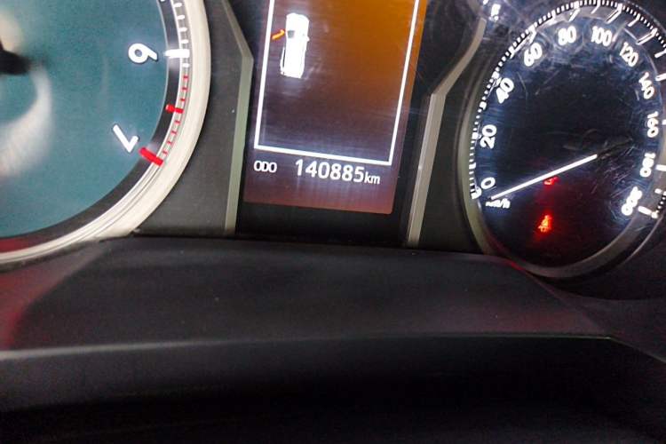 Used Toyota Prado 2018 3.5L Automatic TX-L NAVI with Rear-Mounted Spare Tire Odometer Close Up