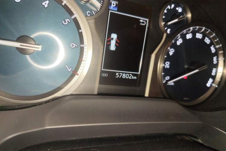 Used Toyota Prado 2018 3.5L Automatic TX-L with Rear-Mounted Spare Tire Odometer Close Up