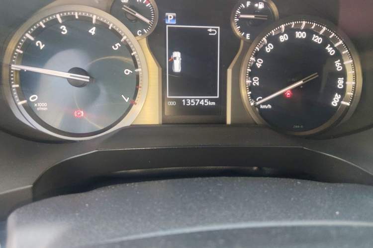 Used Toyota Prado 2018 3.5L Automatic TX-L with Rear-Mounted Spare Tire Odometer Close Up