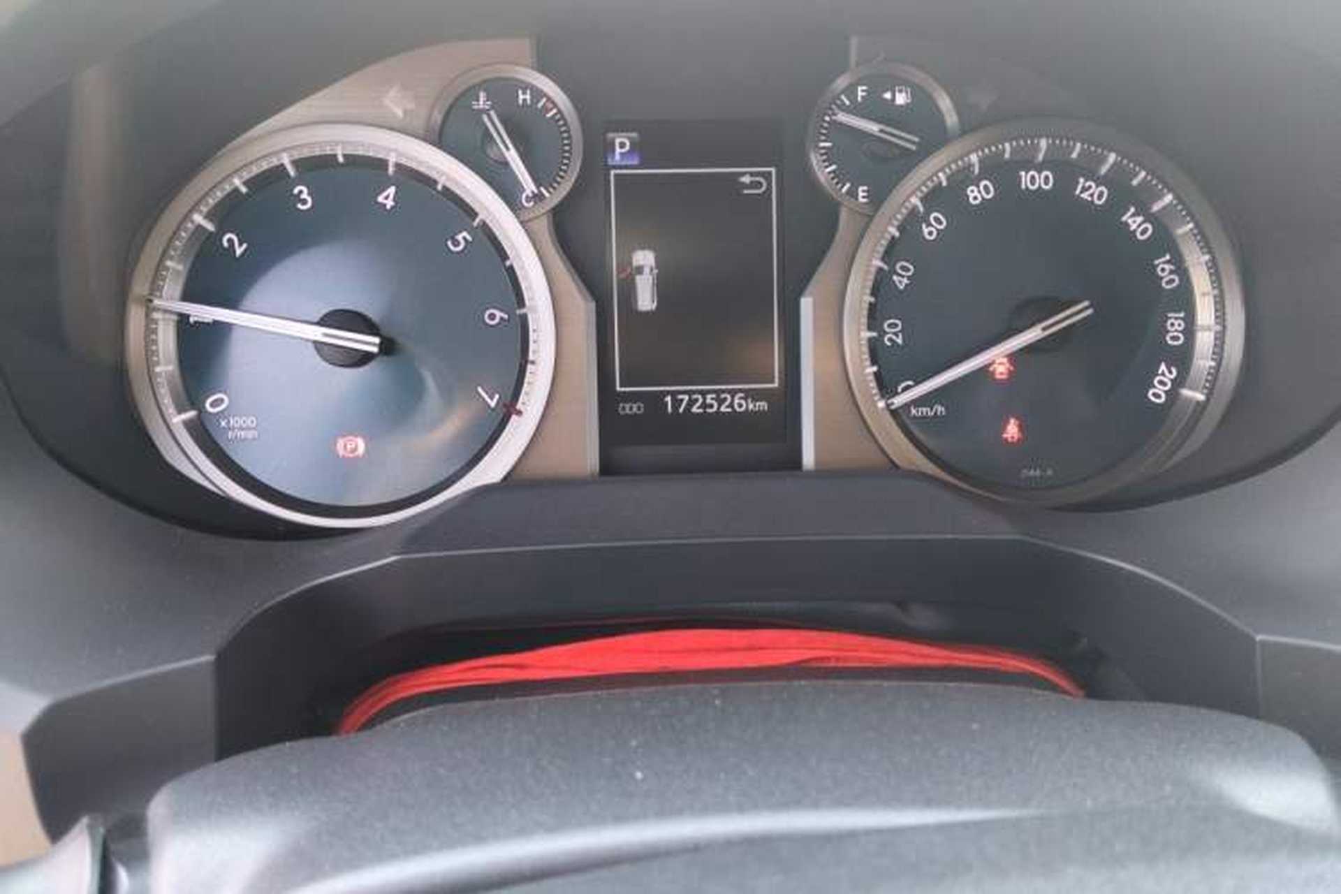 Used Toyota Prado 2018 3.5L Automatic TX-L with Rear-Mounted Spare Tire Odometer Close Up