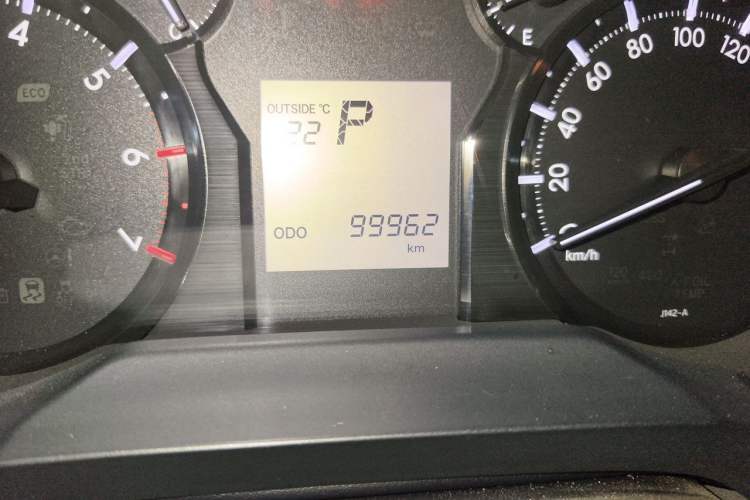 Used Toyota Prado  Odometer Close Up