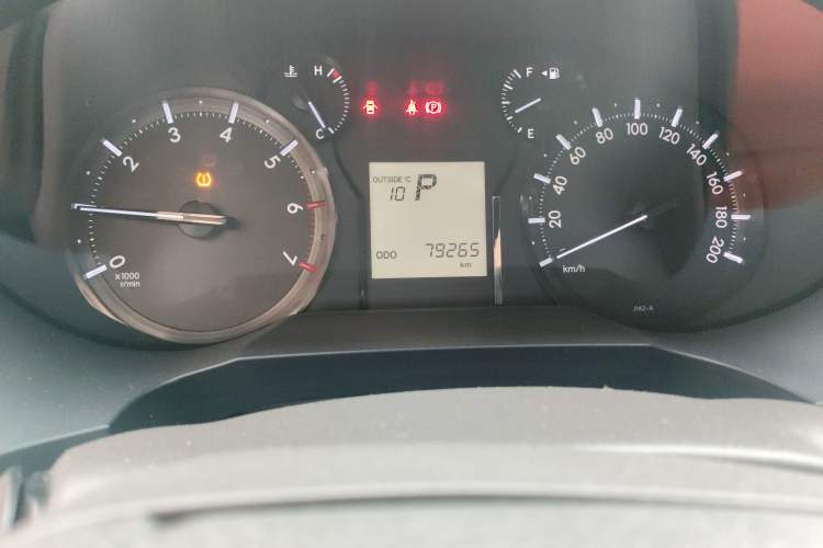Used Toyota Prado  Odometer Close Up