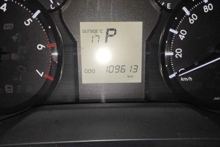 Used Toyota Prado  Odometer Close Up