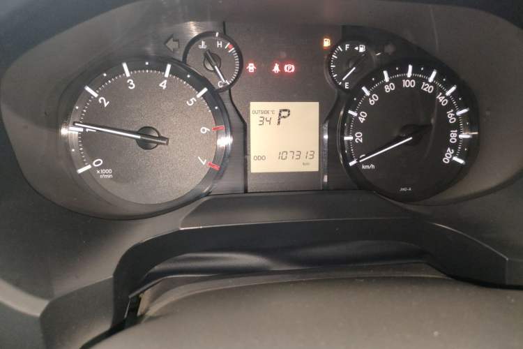 Used Toyota Prado  Odometer Close Up