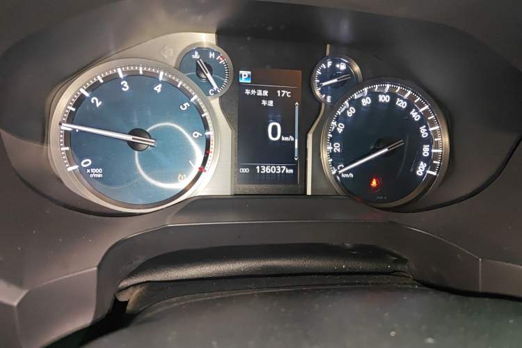 Used Toyota Prado 2018 3.5L Automatic TX-L with Rear-Mounted Spare Tire Odometer Close Up