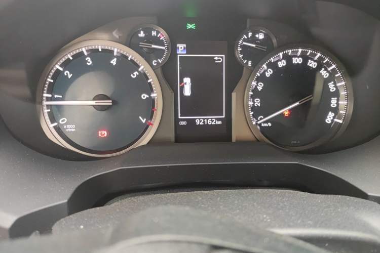 Used Toyota Prado 2018 3.5L Automatic TX-L with Rear-Mounted Spare Tire Odometer Close Up