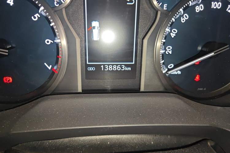 Used Toyota Prado  Odometer Close Up