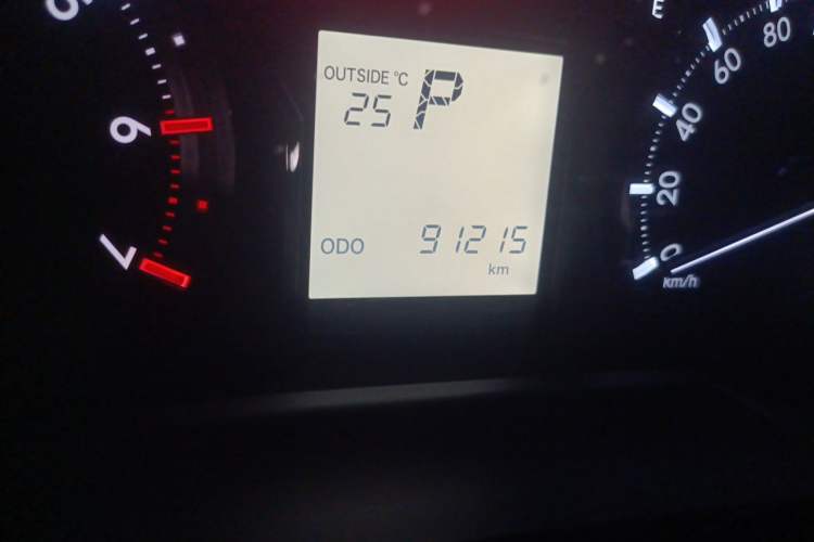 Used Toyota Prado  Odometer Close Up