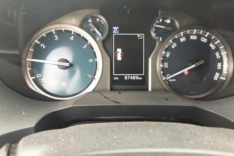 Used Toyota Prado 2018 3.5L Automatic TX-L with Rear-Mounted Spare Tire Odometer Close Up