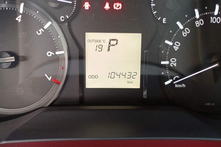 Used Toyota Prado 2018 3.5L Automatic TX Odometer Close Up