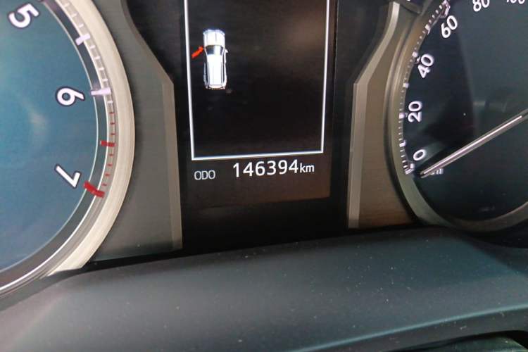 Used Toyota Prado 2018 3.5L Automatic TX-L with Rear-Mounted Spare Tire Odometer Close Up