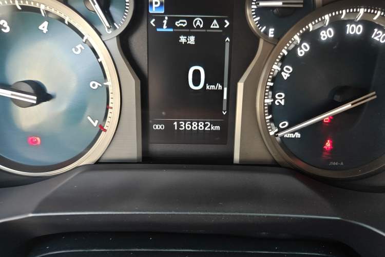 Used Toyota Prado 2018 3.5L Automatic TX-L with Rear-Mounted Spare Tire Odometer Close Up