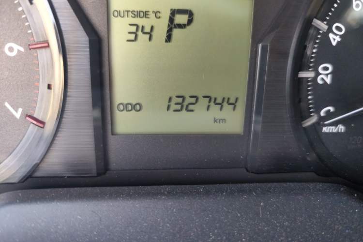 Used Toyota Prado  Odometer Close Up