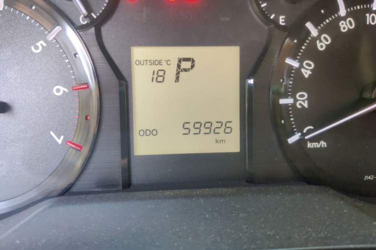 Used Toyota Prado  Odometer Close Up
