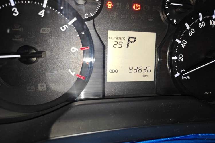 Used Toyota Prado  Odometer Close Up