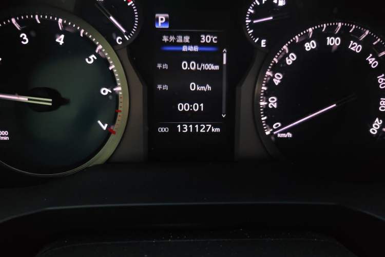 Used Toyota Prado 2018 3.5L Automatic TX-L Odometer Close Up