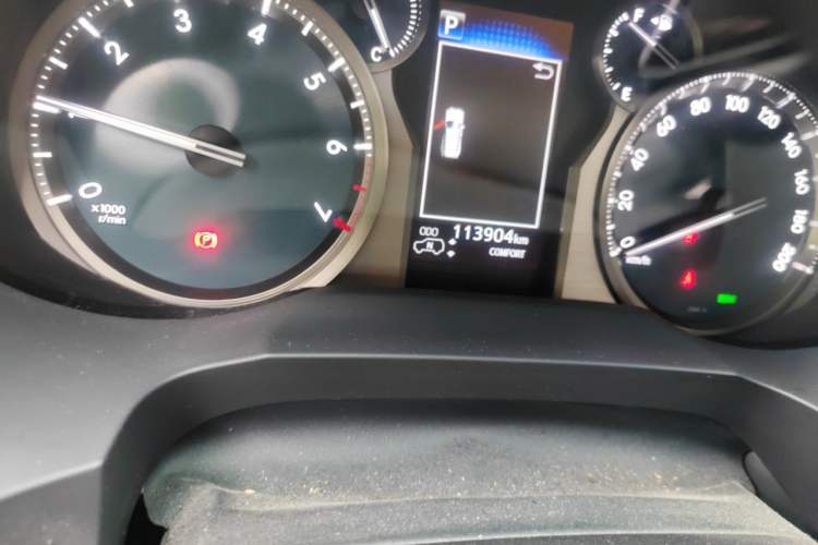 Used Toyota Prado 2018 3.5L Automatic VX NAVI with Rear-Mounted Spare Tire Odometer Close Up