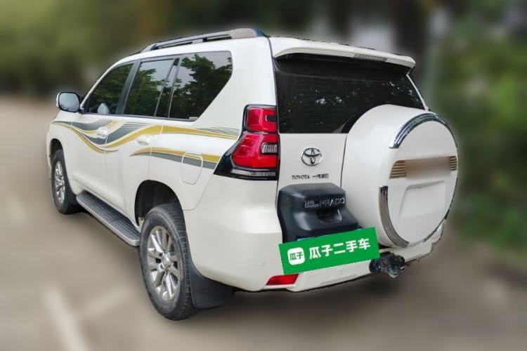 Used Toyota Prado 2018 3.5L Automatic TX-L with Rear-Mounted Spare Tire Rear Left 45 Deg