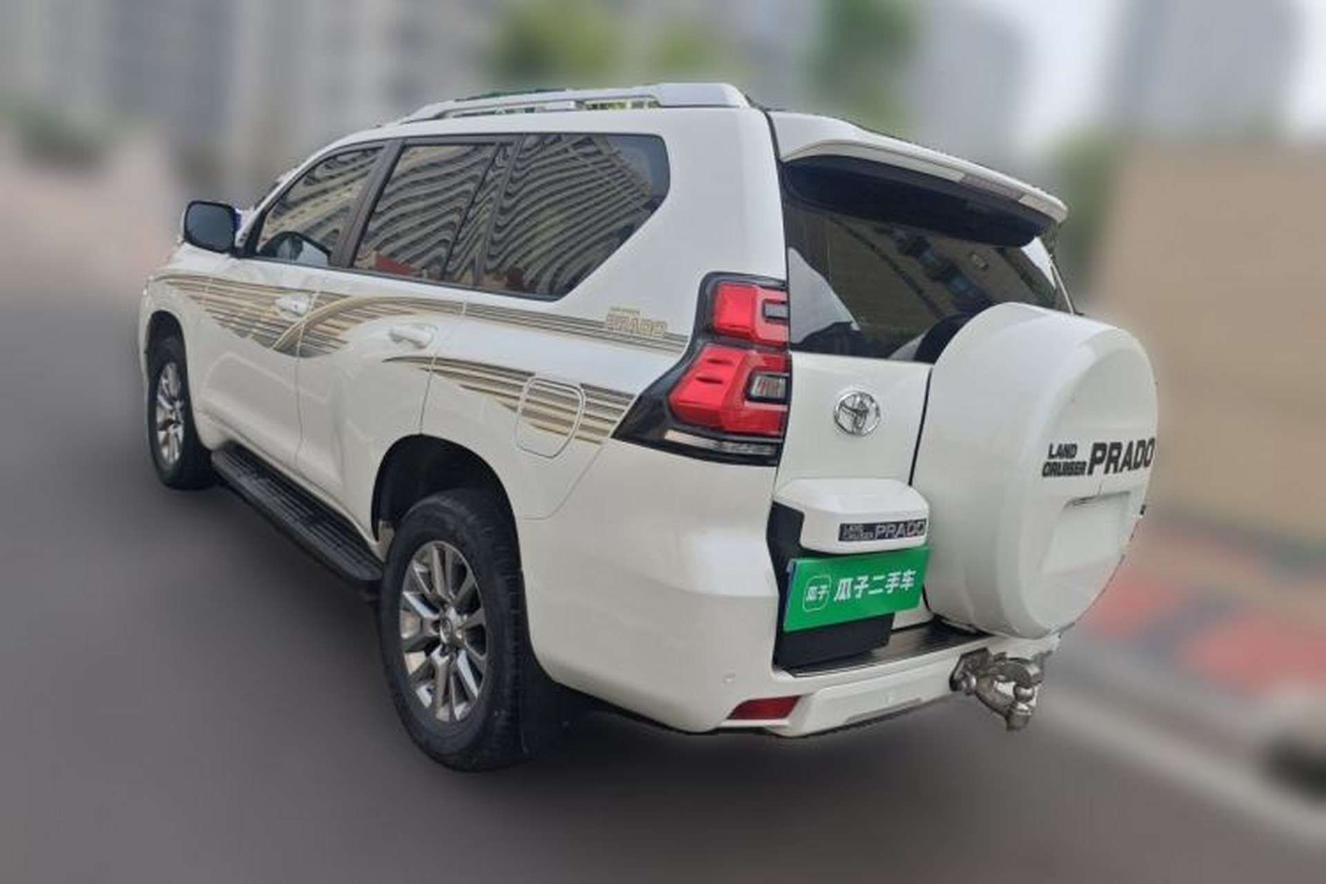 Used Toyota Prado 2018 4.0L TXL Nine Airbags External Mount – Middle East Version Rear Left 45 Deg