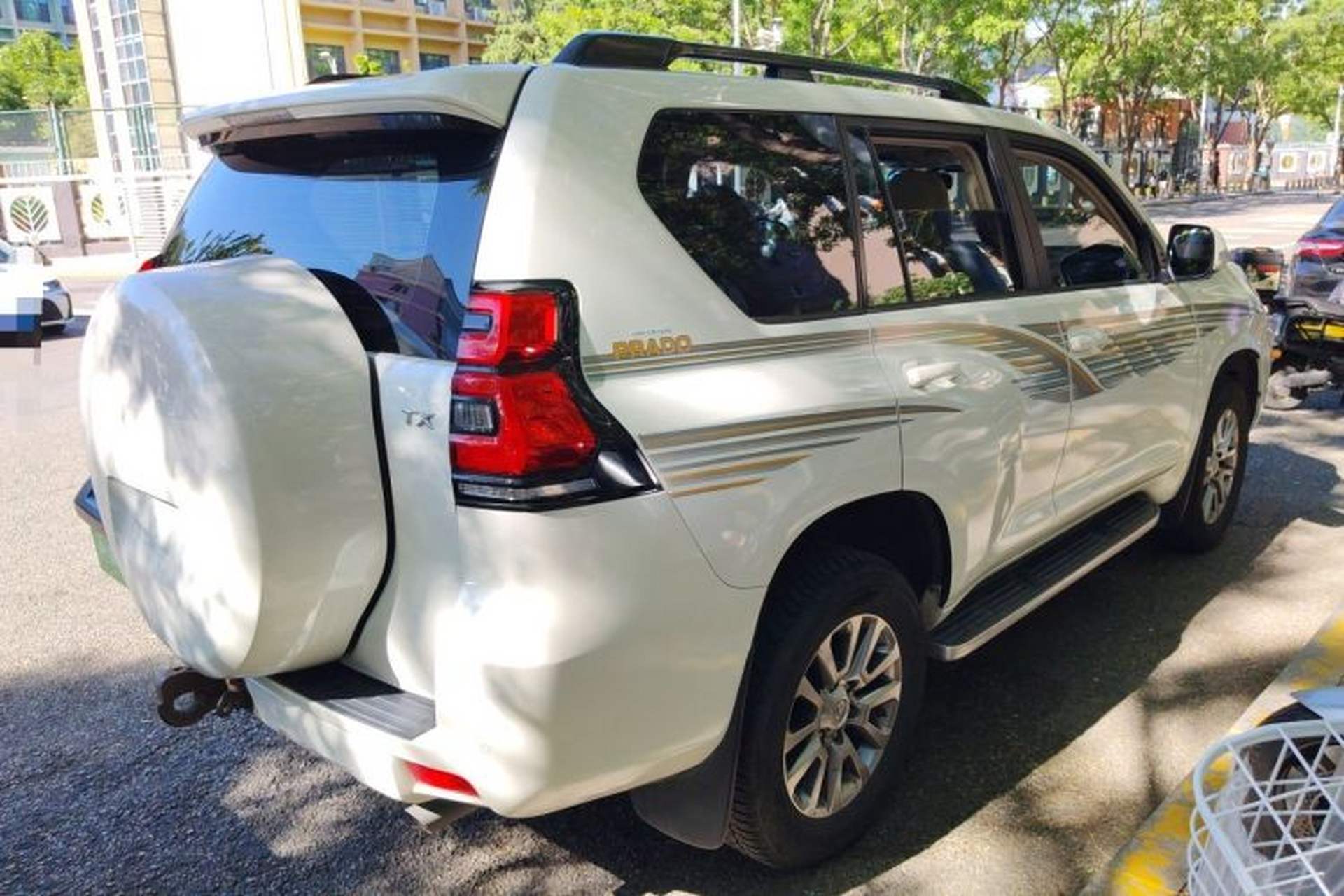 Used Toyota Prado 2018 3.5L Automatic TX-L NAVI with Rear-Mounted Spare Tire Rear Right 45 Deg
