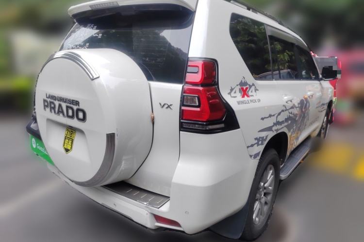 Used Toyota Prado 2018 3.5L Automatic VX NAVI with Rear-Mounted Spare Tire Rear Right 45 Deg