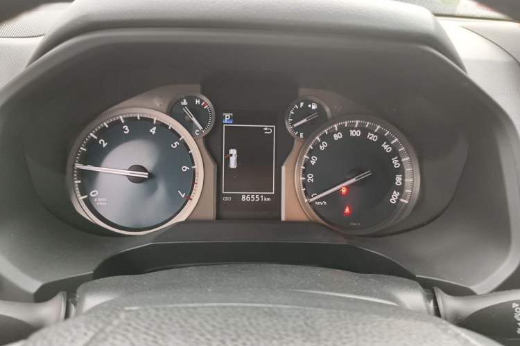 Used Toyota Prado 2019 3.5L Automatic TX-L Deluxe Edition with Rear-Mounted Spare Tire Odometer Close Up