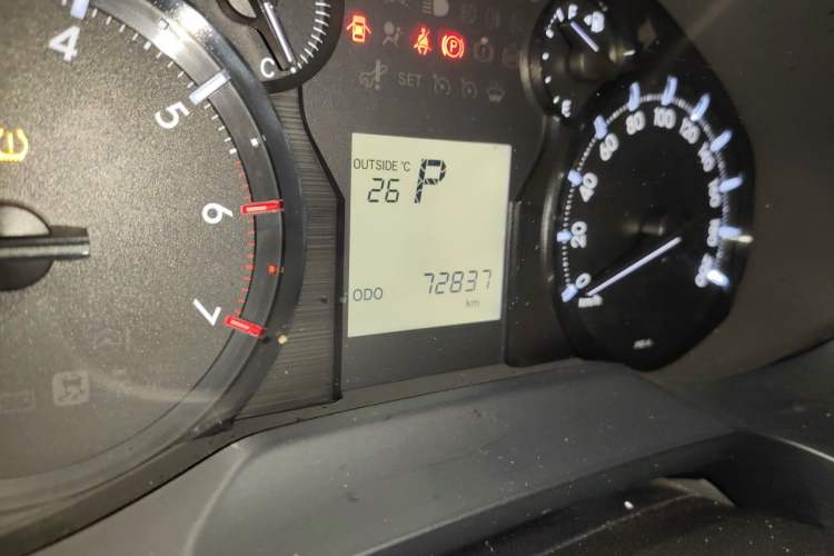 Used Toyota Prado  Odometer Close Up
