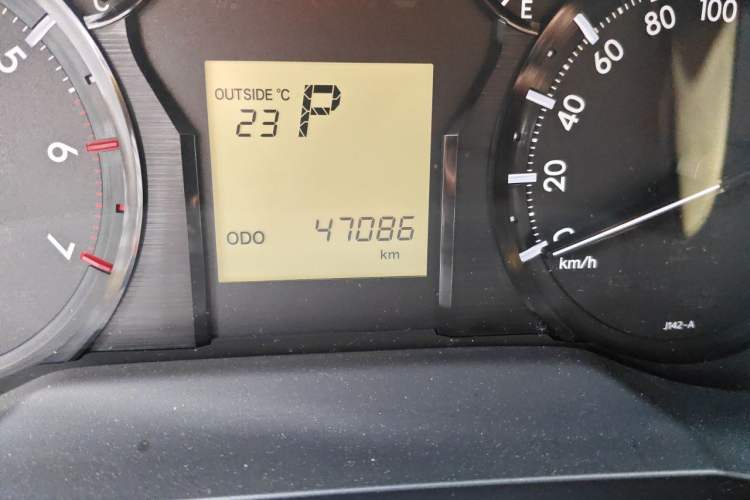 Used Toyota Prado  Odometer Close Up