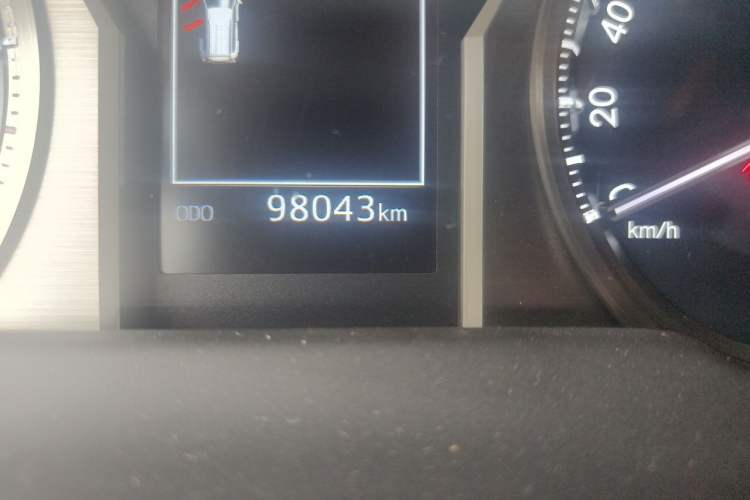 Used Toyota Prado 2019 3.5L Automatic TX-L Deluxe Edition with Rear-Mounted Spare Tire Odometer Close Up