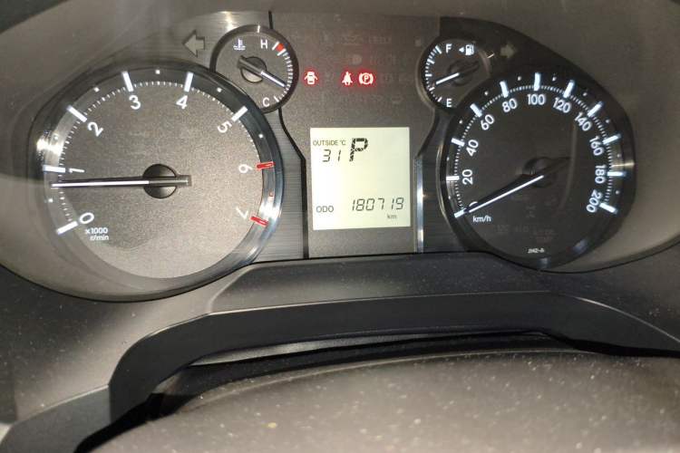 Used Toyota Prado  Odometer Close Up