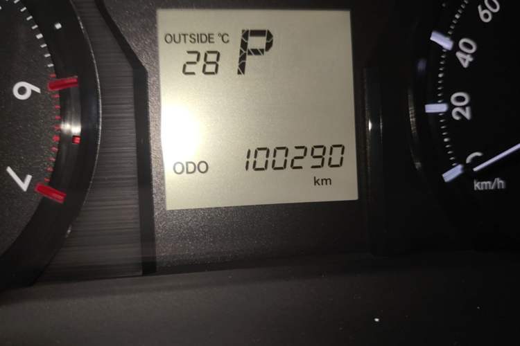 Used Toyota Prado  Odometer Close Up