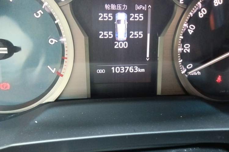 Used Toyota Prado 2019 3.5L Automatic TX-L Deluxe Edition with Rear-Mounted Spare Tire Odometer Close Up