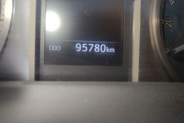 Used Toyota Prado 2019 3.5L Automatic TX-L Deluxe Edition with Rear-Mounted Spare Tire Odometer Close Up