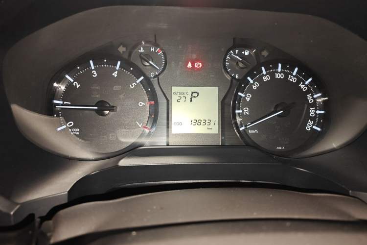 Used Toyota Prado  Odometer Close Up