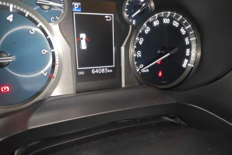 Used Toyota Prado 2019 3.5L Automatic TX-L Deluxe Edition with Rear-Mounted Spare Tire Odometer Close Up