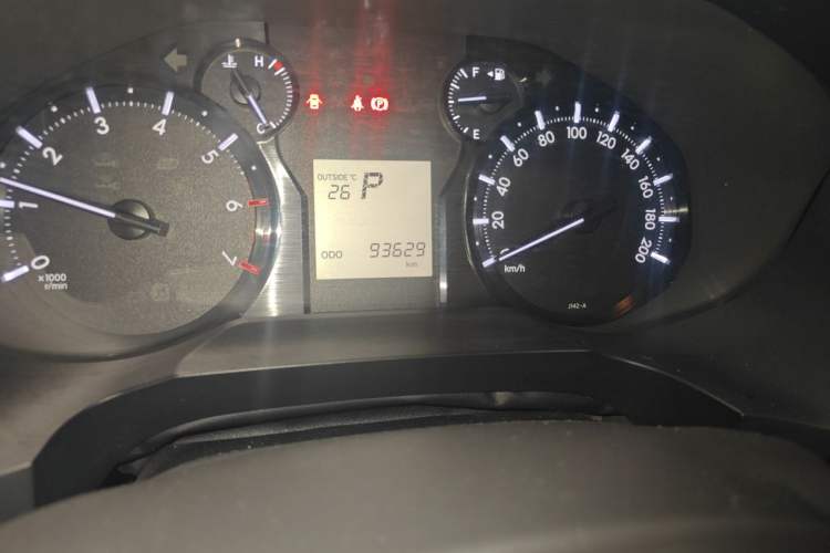 Used Toyota Prado  Odometer Close Up