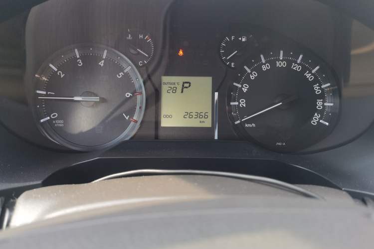 Used Toyota Prado  Odometer Close Up