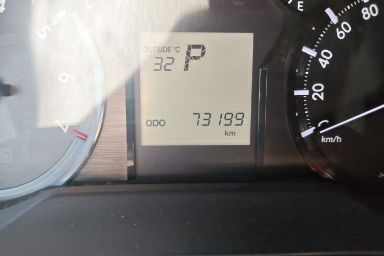 Used Toyota Prado  Odometer Close Up