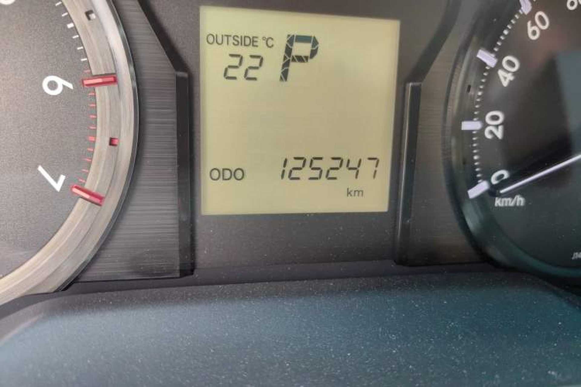 Used Toyota Prado  Odometer Close Up