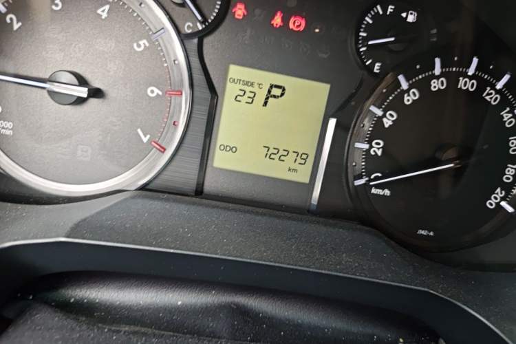 Used Toyota Prado  Odometer Close Up