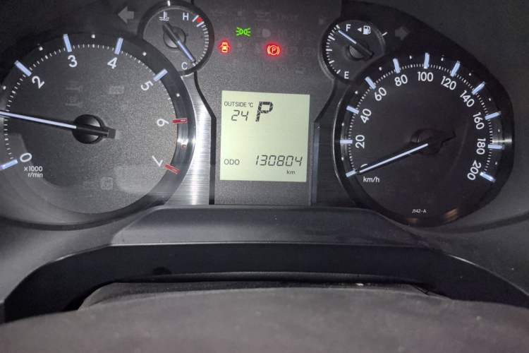 Used Toyota Prado  Odometer Close Up