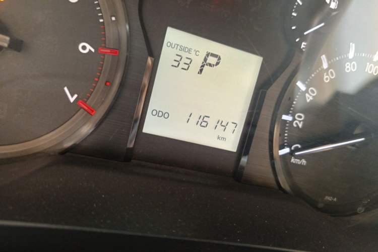 Used Toyota Prado  Odometer Close Up