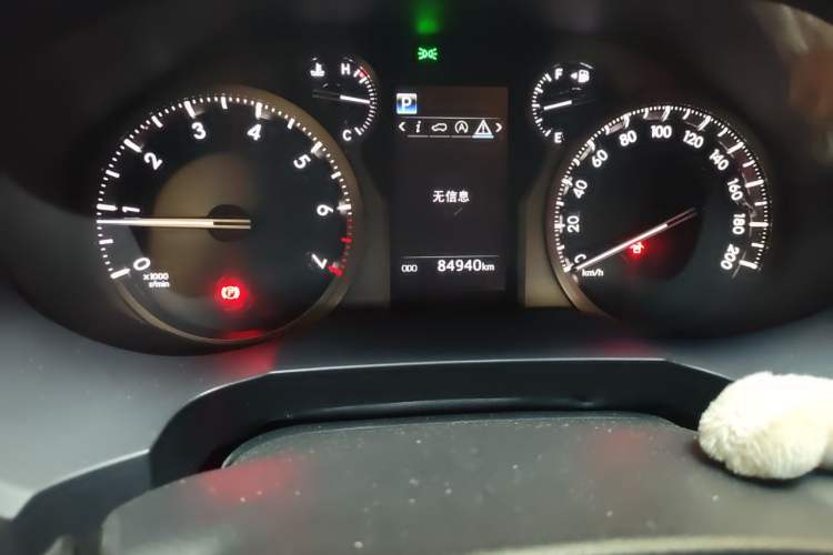 Used Toyota Prado 2019 3.5L Automatic TX-L Deluxe Edition with Rear-Mounted Spare Tire Odometer Close Up